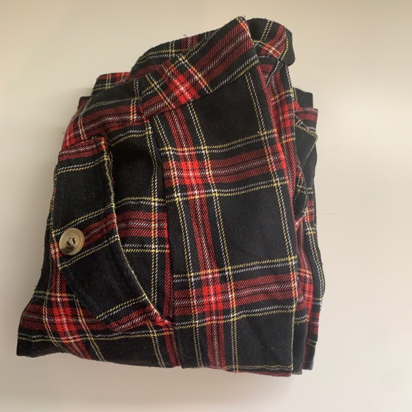 red and black plaid pants - Picture 3 of 3